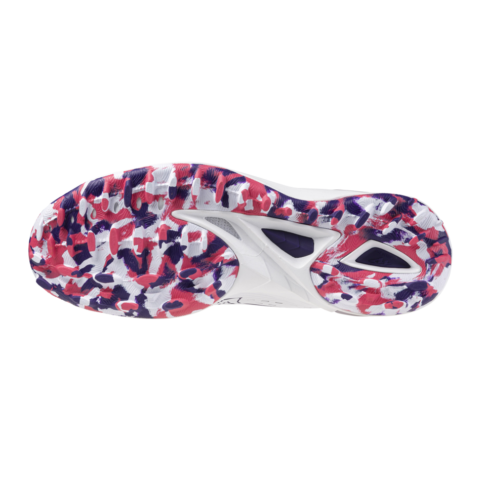 Mizuno WAVE LEOPARDUS White/VioletIndigo/CamelliaRos